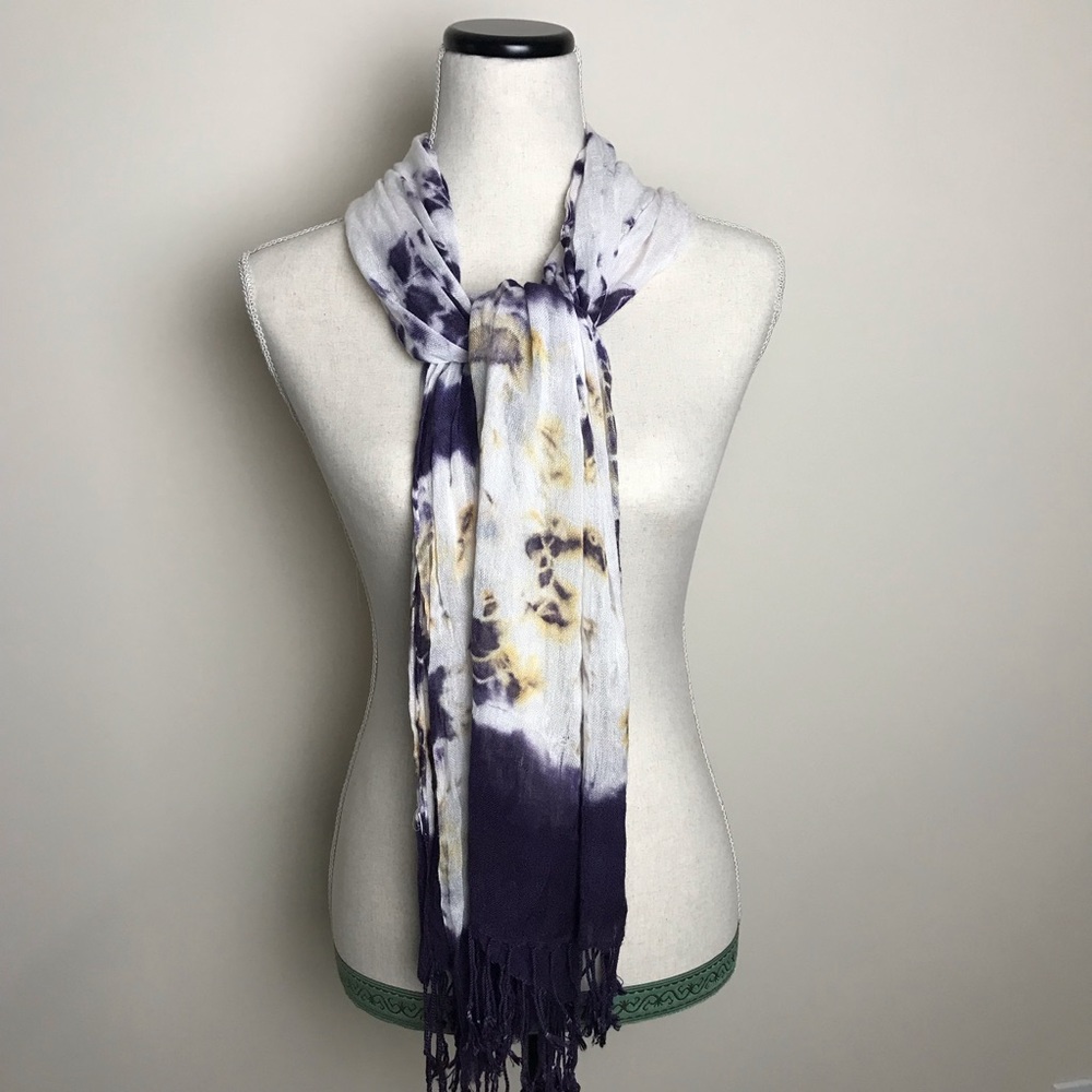 Tie dye scarf or beach cover up